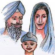 Sikh Familie